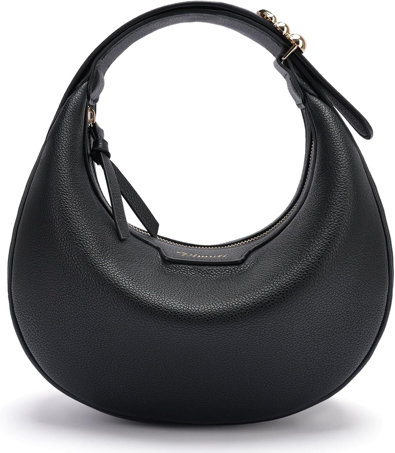 Crescent Shoulder Bag for Women, Small Vegan Leather Crossbody Purse Hobo Handbag with Adjustable Strap for Travel