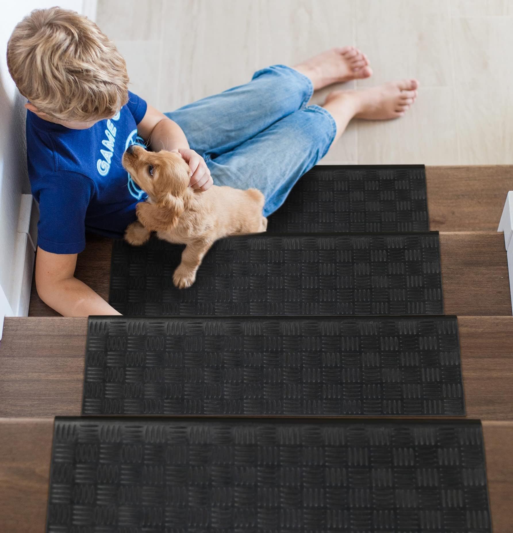 Rhino Mats, Rhino Bar Stair Treads, Rubber NonSlip Diamond