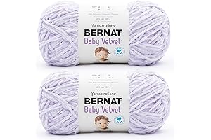 10.5oz/300g Bernat Baby Velvet Yarn in Lilac Blooms - #4 Worsted (Medium) - 492 Yards