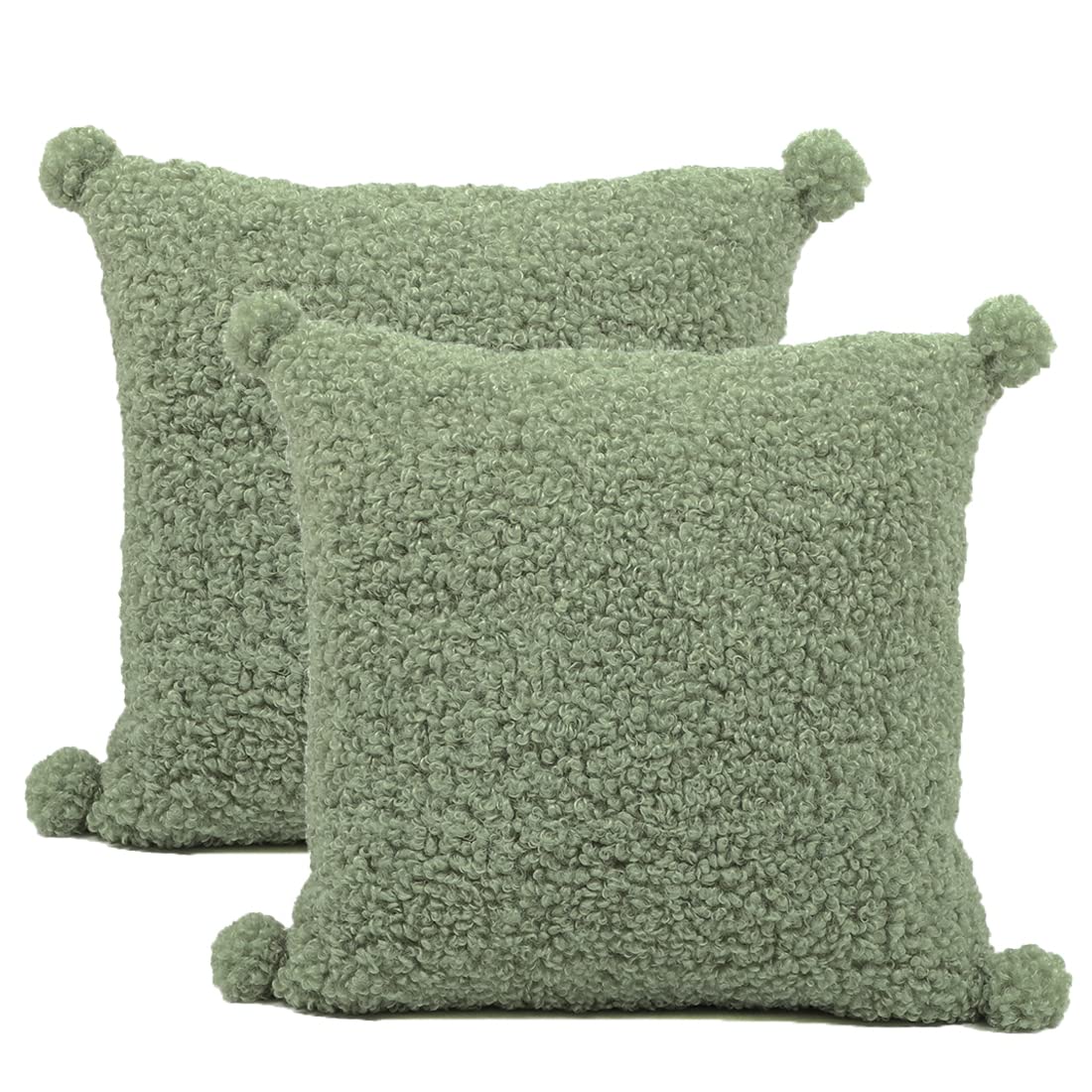 Set Di 2 Fodere Per Cuscini In Pelliccia Sintetica Sherpa A Quadri Morbidi Per Divano Letto 457 X 457 Cm Nero 92404799