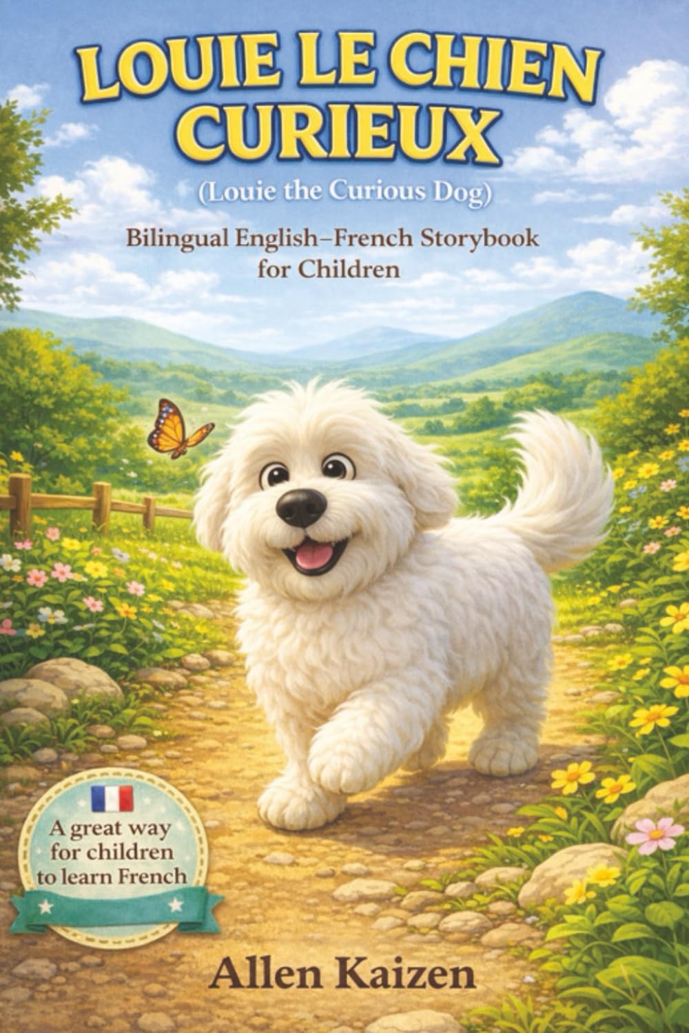 Louie The Curious Dog - Louie Le Chien Curieux: English French Bilingual Storybook: English French Bilingual Children's Book for French Language ... Children's Books). Easy to Read Storybook.