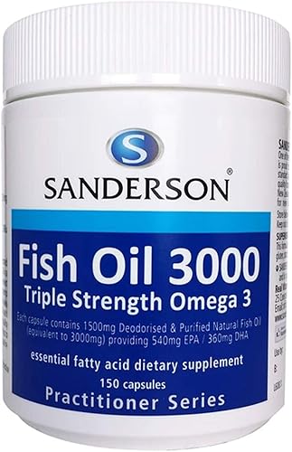 Sanderson Aceite de pescado 3000 - 540 EPA360 DHA (1500mg conc.) 150s disponible en Yaxa Venezuela