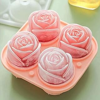 3D Flower Ice Cube Mold, Food Grade Silicone Tray for Whiskey, Cocktails & Party Drinks, 1 Pc