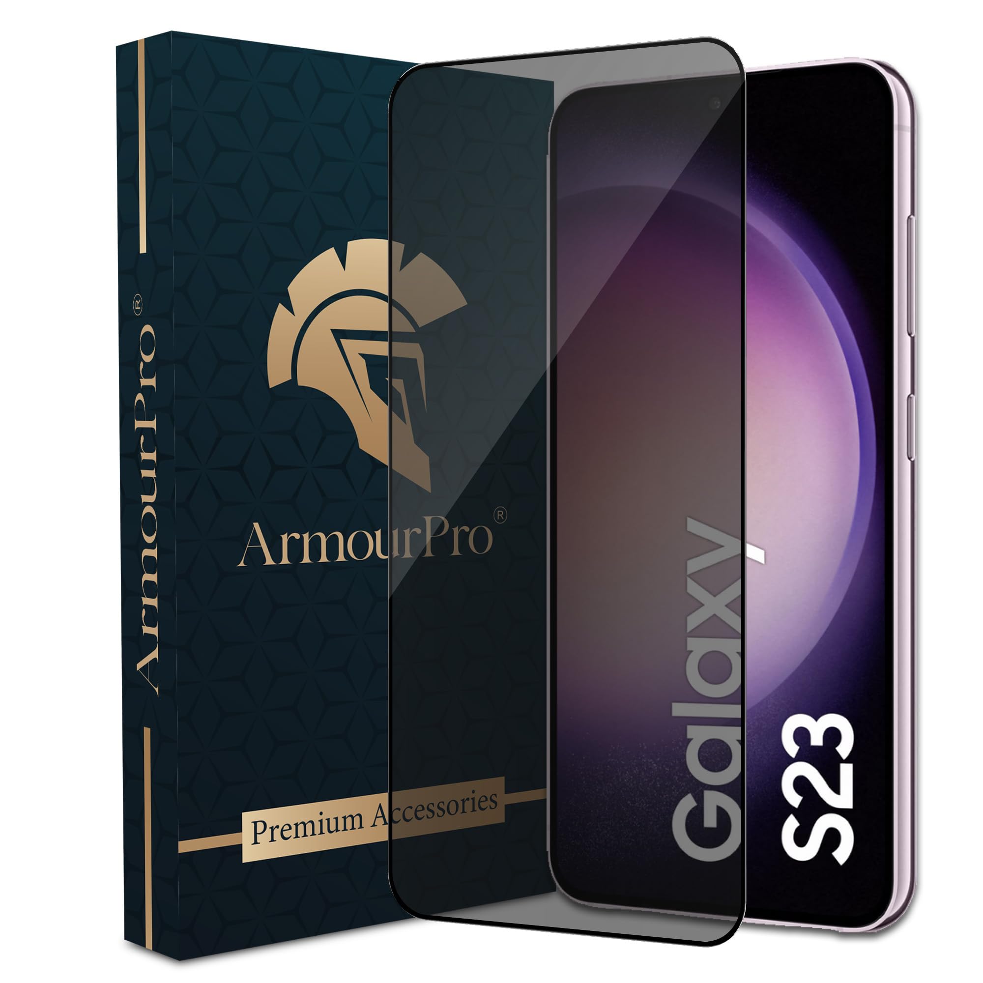 ArmourPro Privacy Tempered Glass for Samsung Galaxy S23 5G / S22 5G with Edge to Edge Full Screen Coverage with Easy Installation Kit | Anti Spy Glass (B0D6GG57ZB) Amazon Price History, Amazon Price Tracker