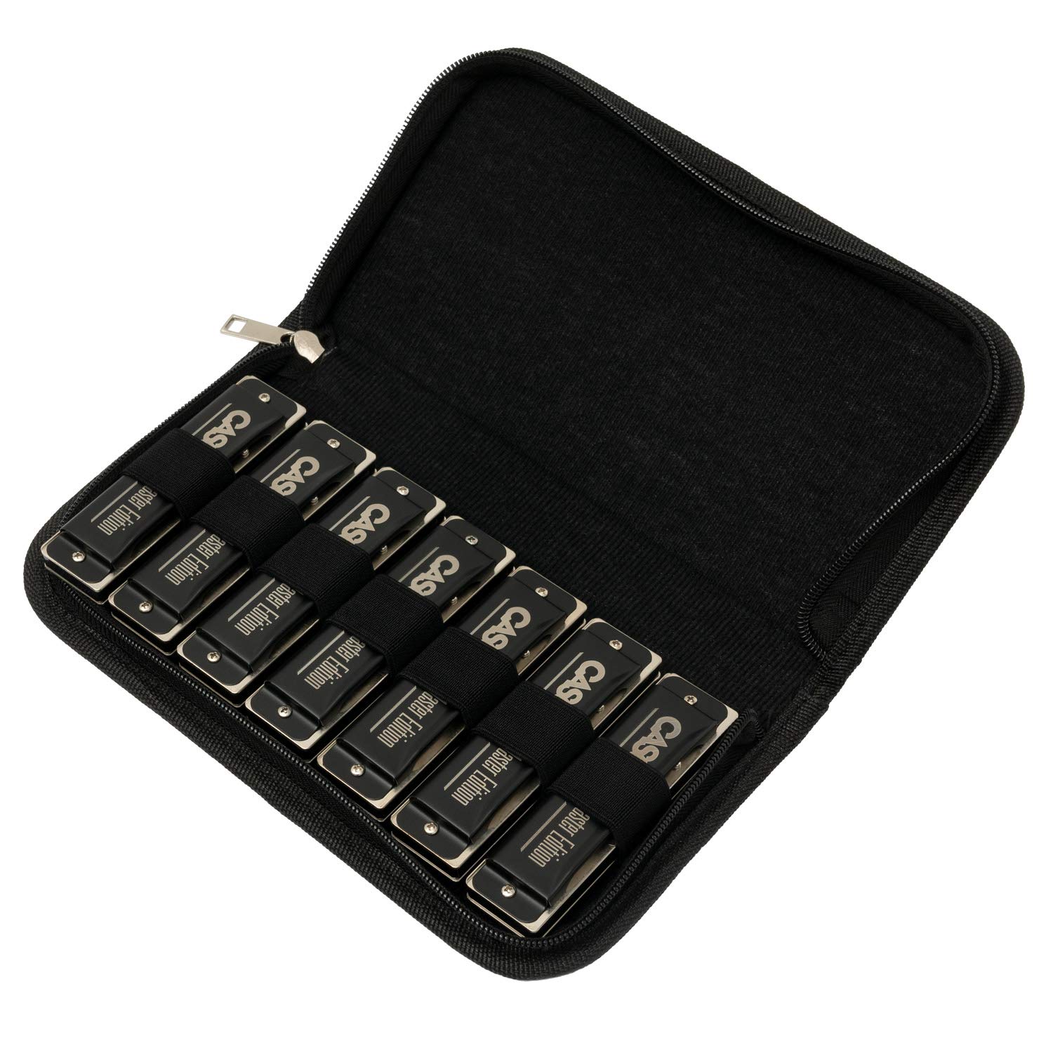 HH 2248 CASCHA Master Edition Harmonica Set mit Tasche, diatonisch, 7 Tonarten: C - D – E – F – G – A – Bb