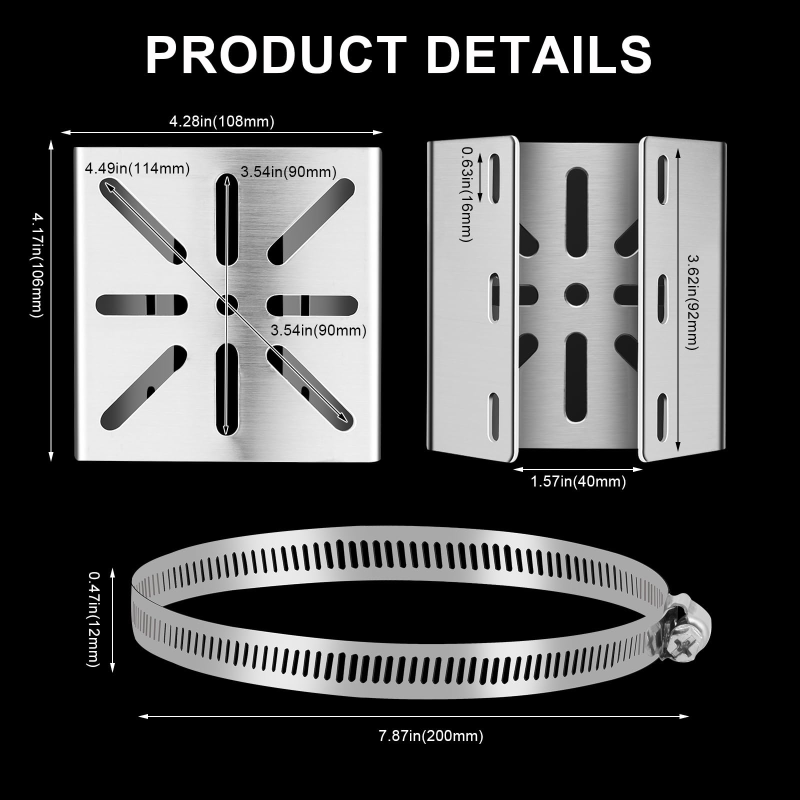 2 Sets Mast Mount for Surveillance Camera Vertical Pole Mount Camera Mount - Image 2
