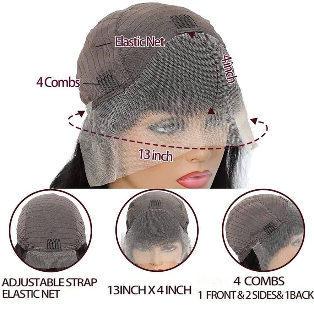 Amazon.com : Youleas 180% Density 13x4 Kinky Curly Edges