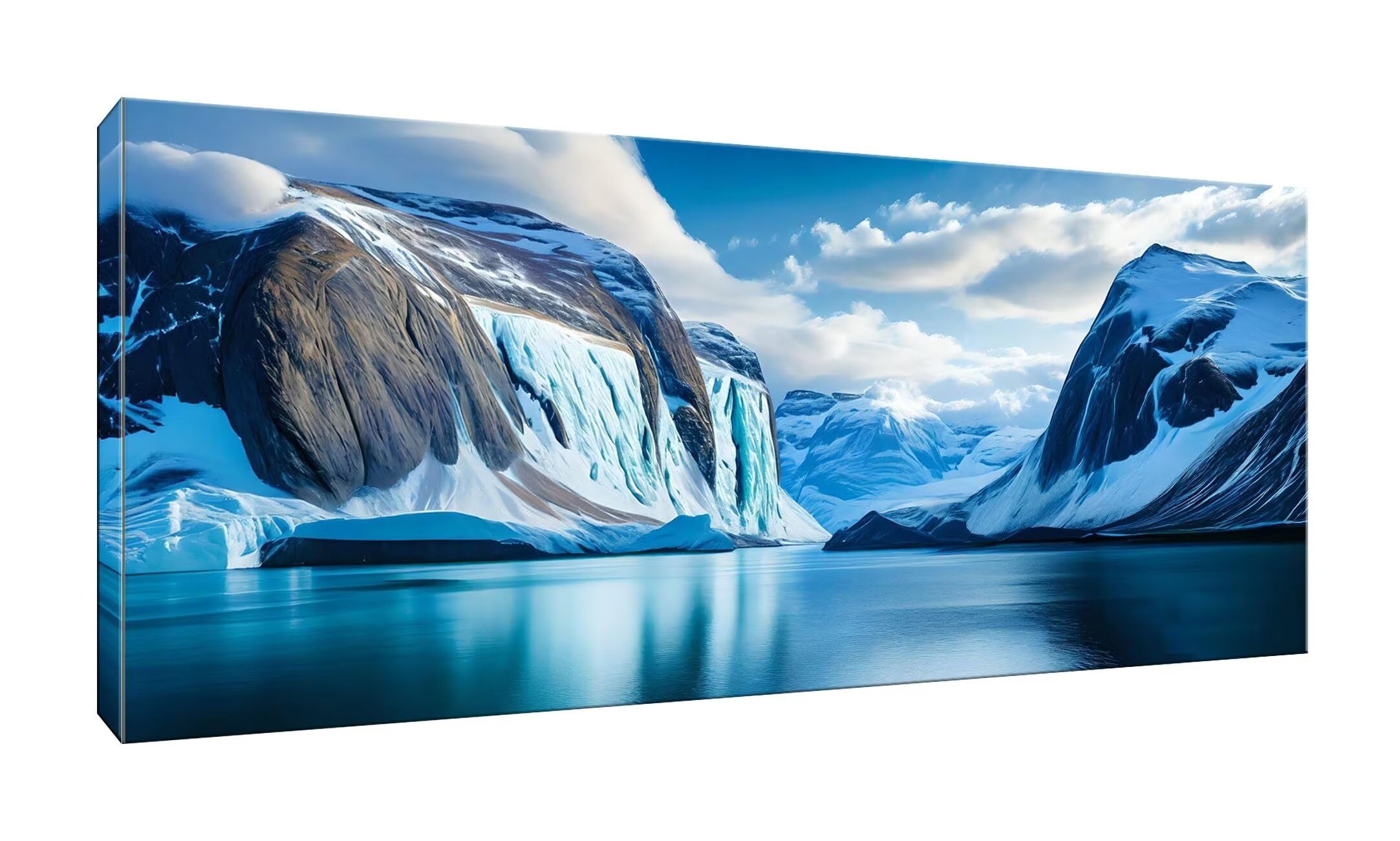 Malen Nach Zahlen Erwachsene xxl, Paint by Numbers Malen Nach Zahlen Norwegen Island, DIY Geschenk Art mit Pinseln und Acrylfarben Handgemalt Ölgemälde für Home Décor, Ohne Rahmen 80x160cm W-120