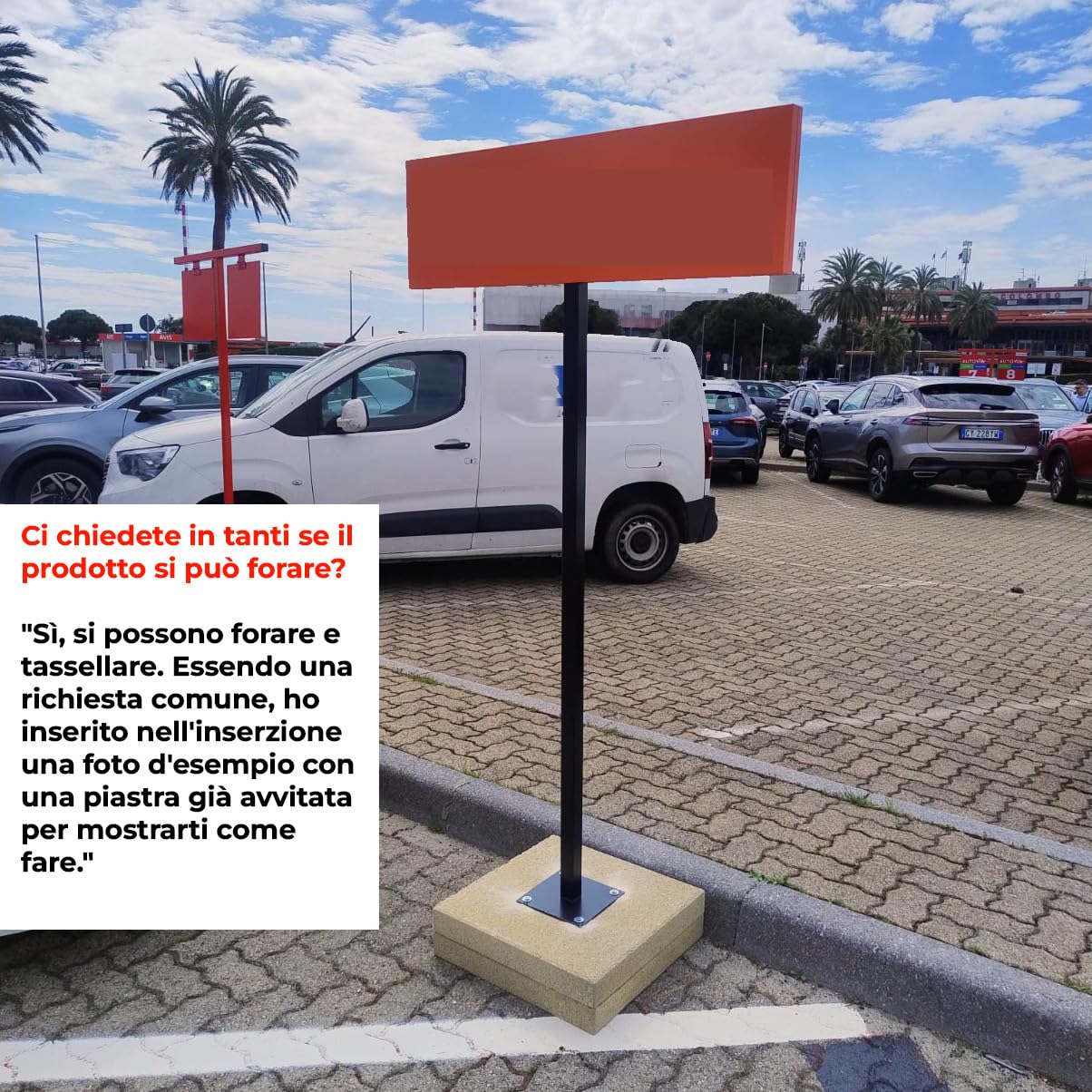 Fanuli Manufatti Set 4 Basi Ombrellone in Cemento 50x50 – Mattoni Pesanti Grigi 40 kg Cadauno – Totale 160 kg – Zavorra Ombrelloni E Gazebo – Made in Italy (4, Pesante Grigio)