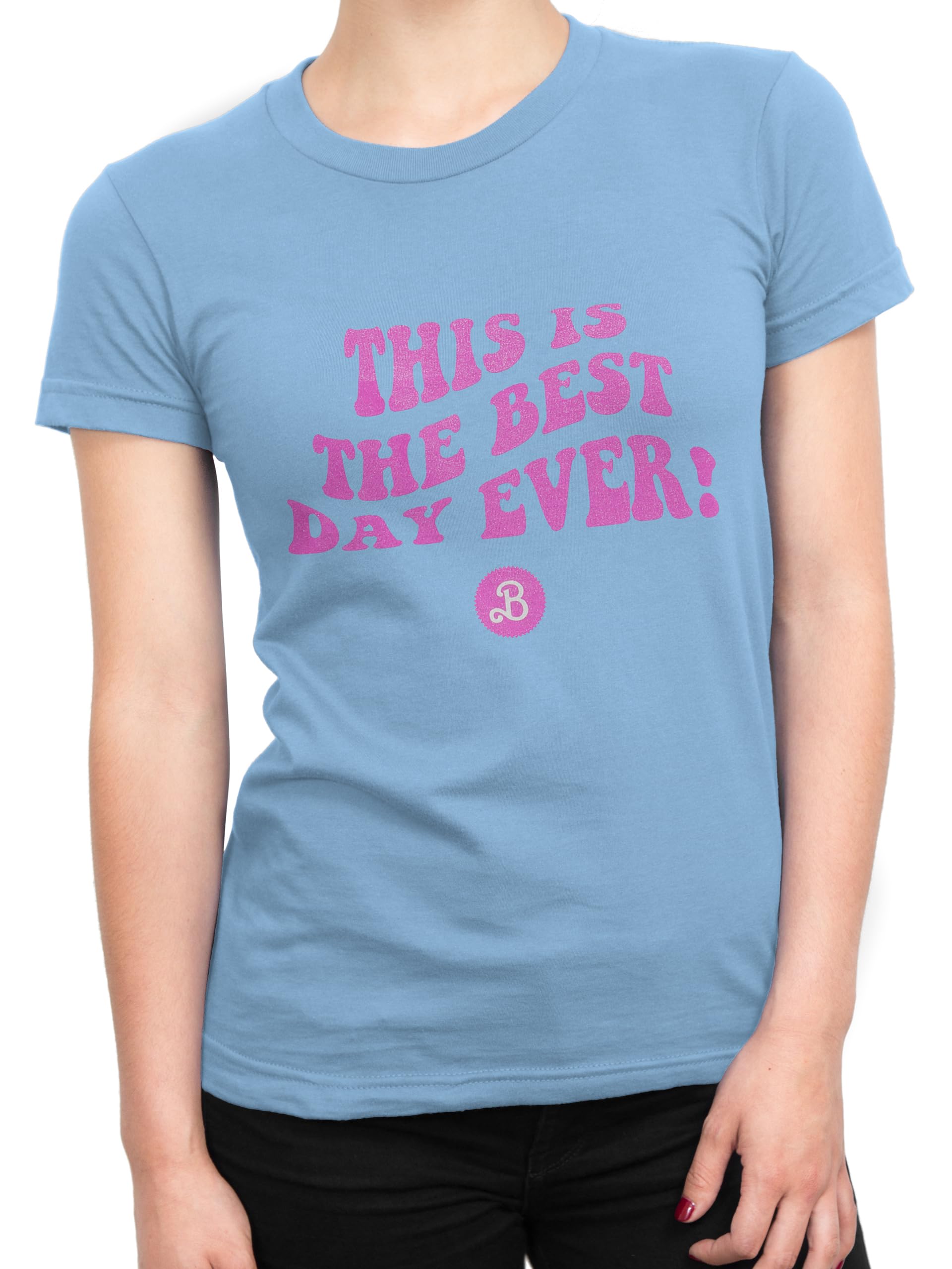 Barbie T Shirt Women | Summer Tops for Women | Cotton Ladies Tshirt | Blue XXL
