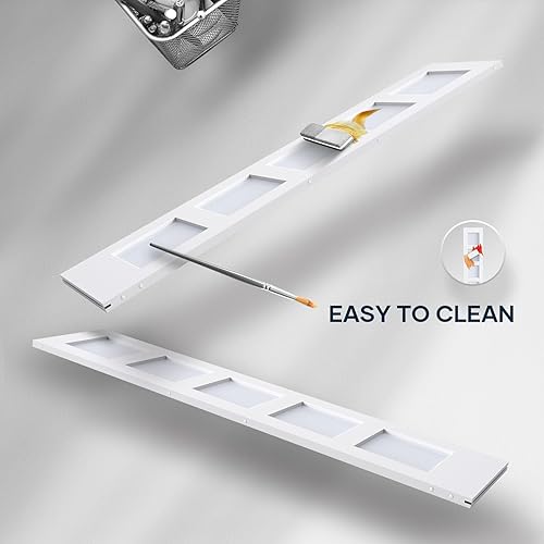 Miniatura 5 de EaseLife Puerta de granero de vidrio de 48 x 84 pulgadas (puerta doble de 24 x 84 pulgadas) con kit de herramientas correderas de 8 pies incluido y