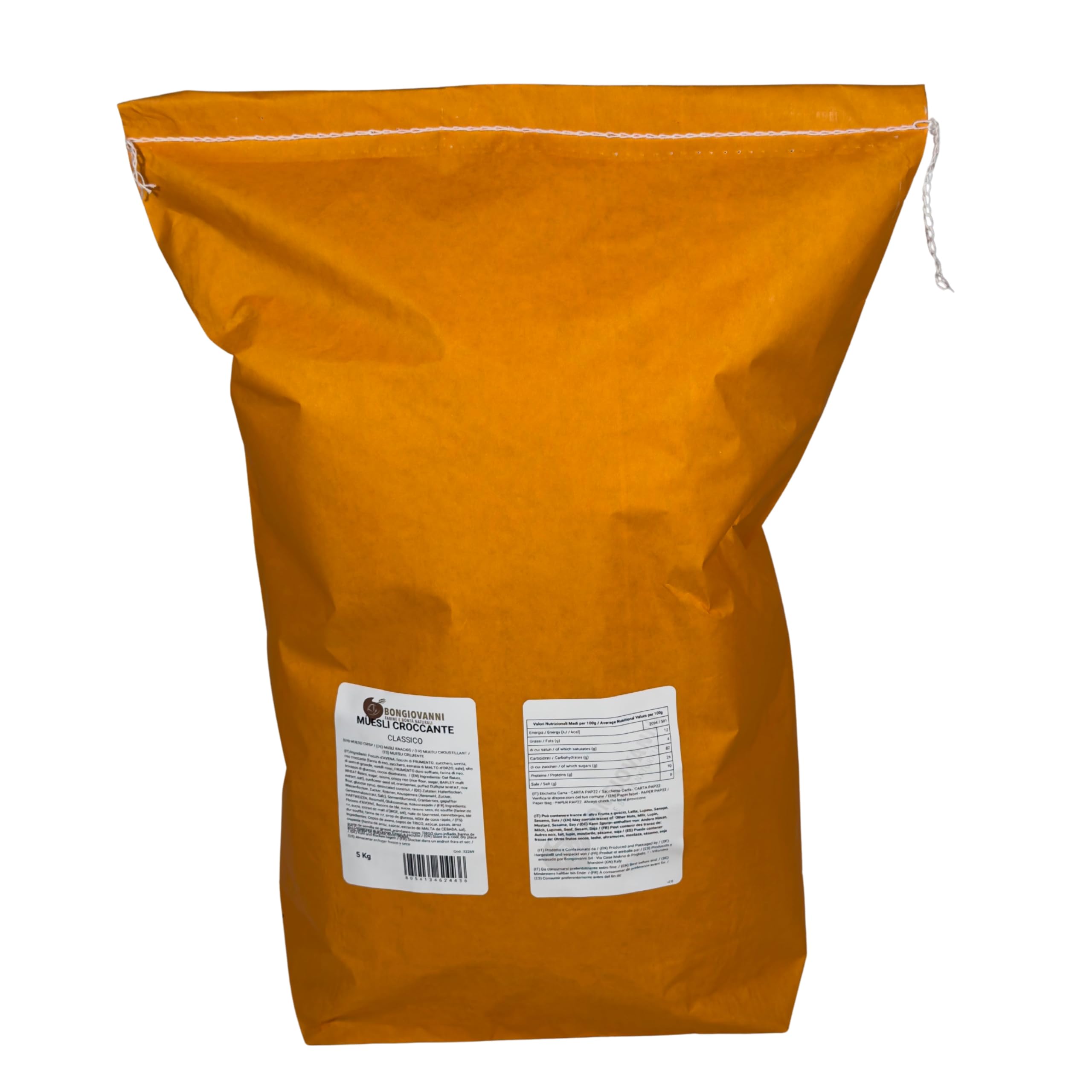 Bongiovanni Bontà Naturali Muesli Crujiente Clásico 5Kg