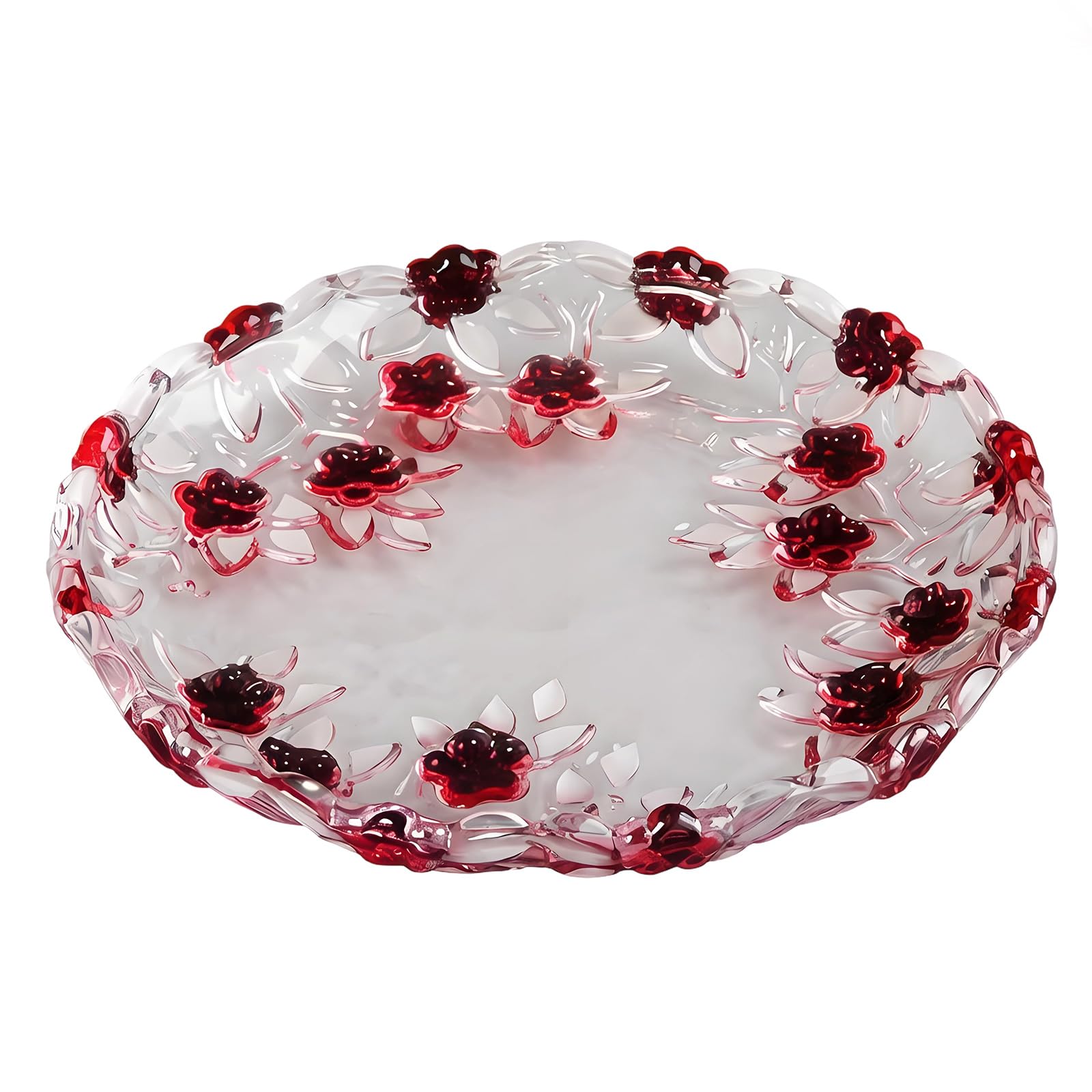 CAZSTYK Serving Bowl Multipurpose Tray for Snacks Fruits and Display Decorative Glass