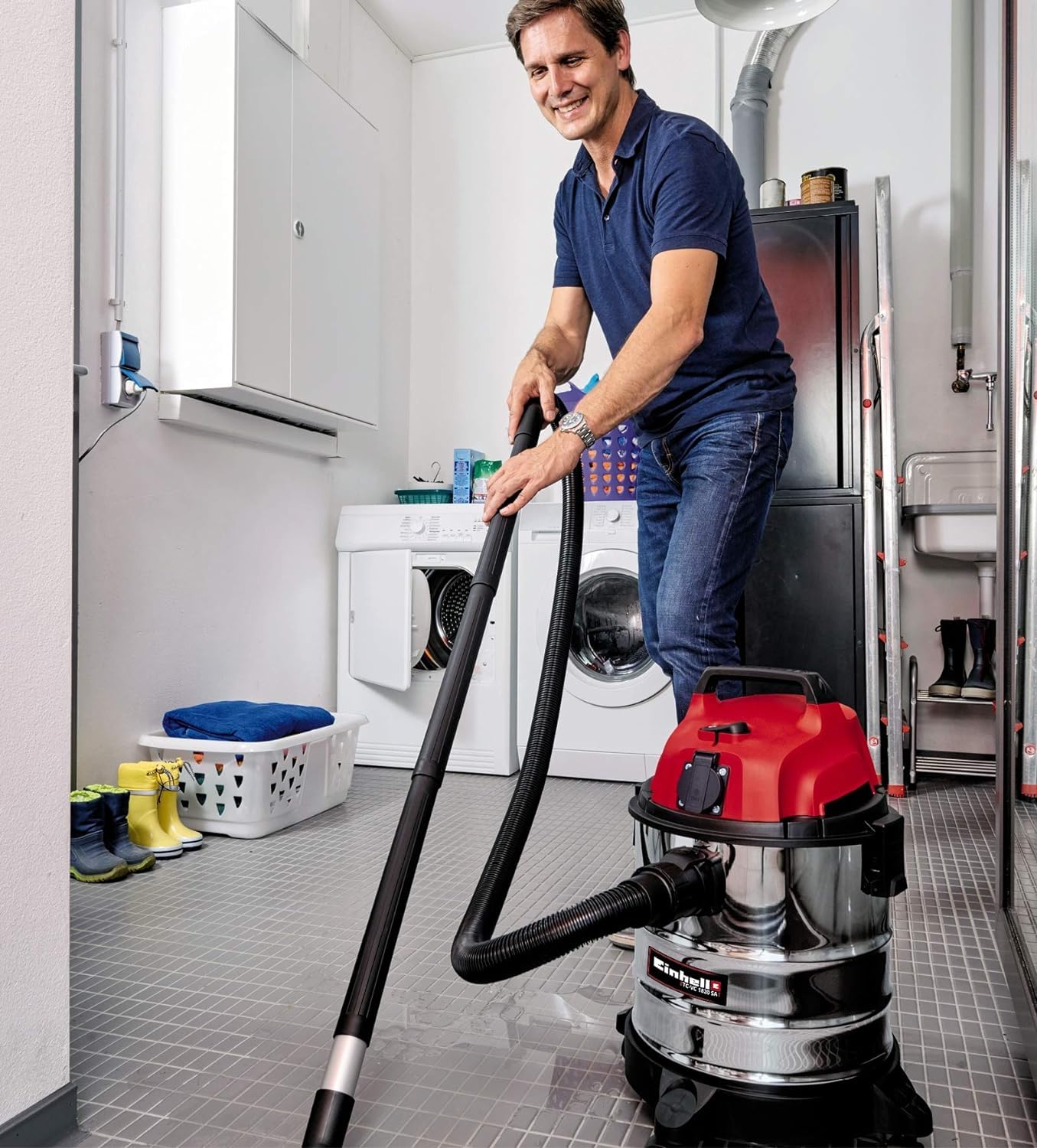 Einhell TC-VC 1820 SA Aspirateur eaux et poussières 1250 W Cuve 20L Prise Synchro OEP