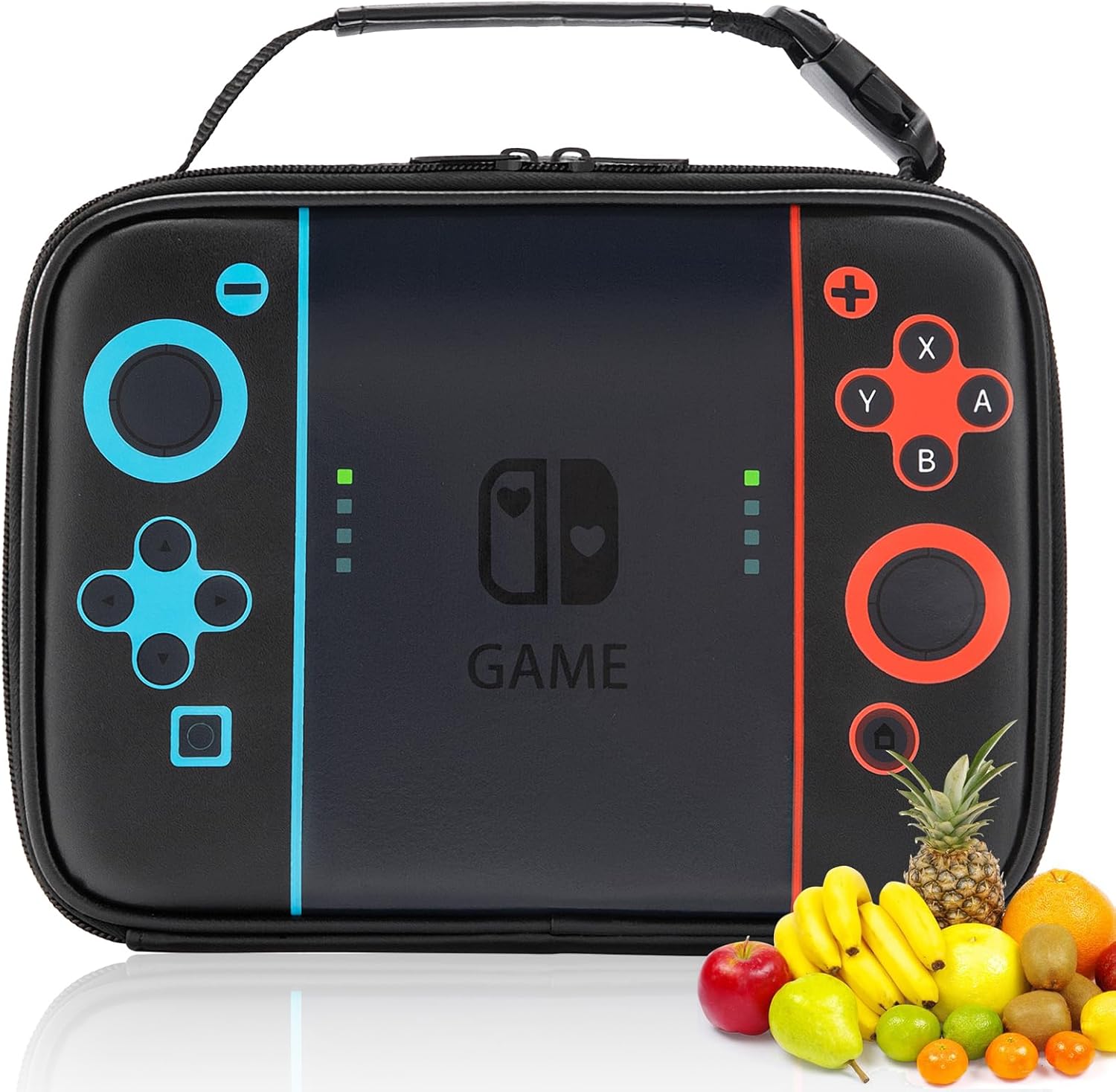 Kids Lunch Box, Game Boy Lunch Bag, Thicker PU Thermal Insulated lunchbox, 3D Printing Gamer Bag With Inner Cutlery Mesh Bag, Waterproof And Portable Mini Cooler, Fits Easily in Backpack For Students Kids Lunch Box, Game Boy Lunch Bag, Thicker PU Thermal Insulated lunchbox, 3D Printing Gamer Bag With Inner Cutlery Mesh Bag, Waterproof And Portable Mini Cooler, Fits Easily in Backpack For Students