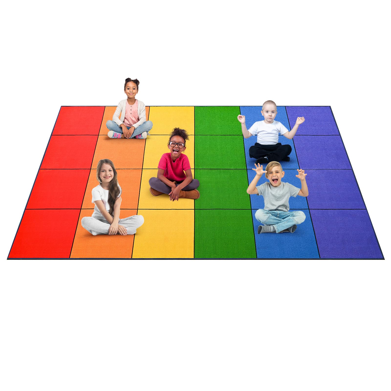Small School Rug Amazon.com: Booooom Jackson Classroom Rug Elementary, Large Rainbow ...