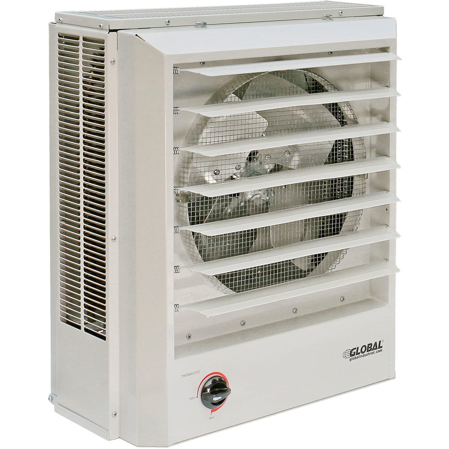 Steel Unit Heater by Global Industrial – 8.5"L x 19"W x 21.44"H, Steel, White, Model PU-082XY