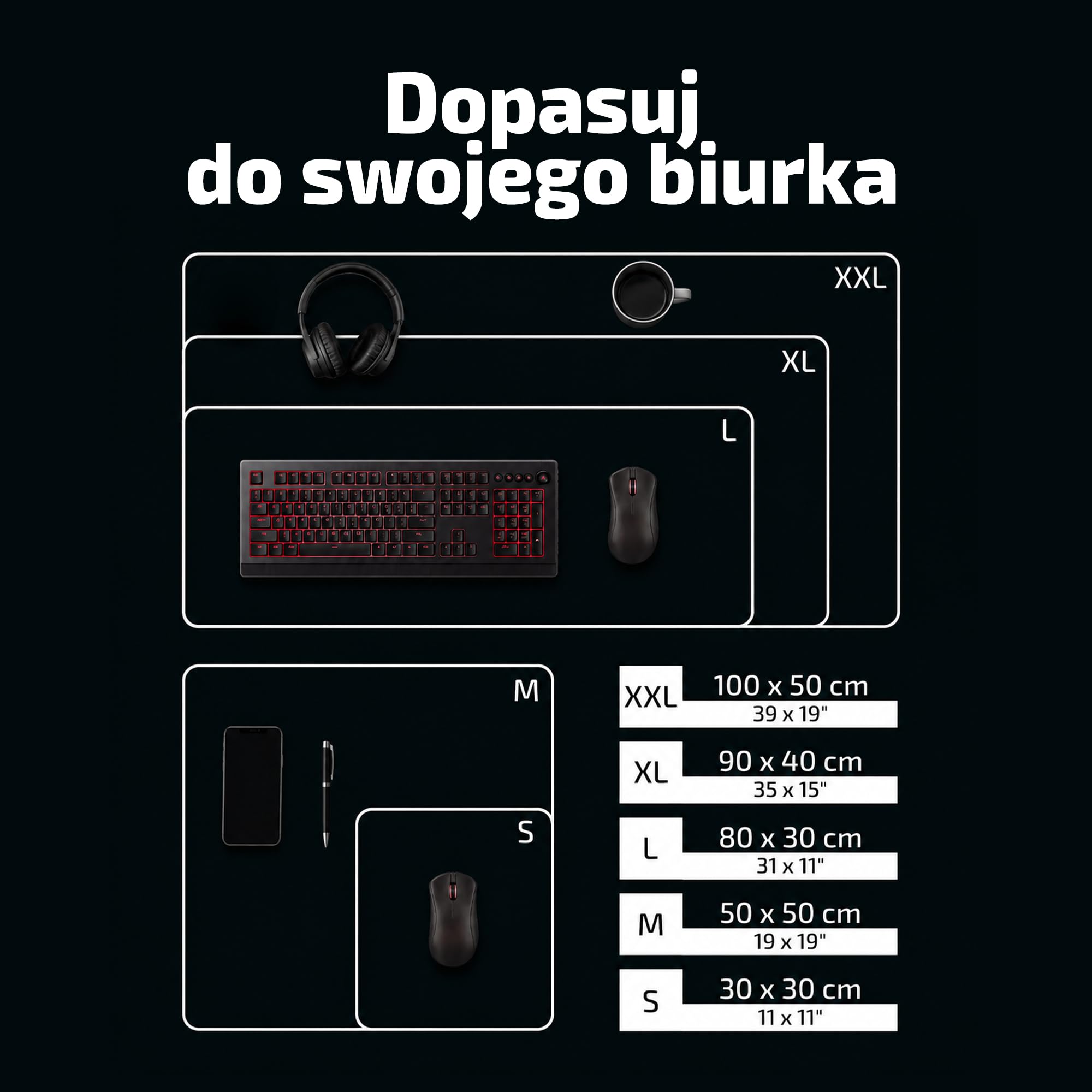 Tilt Podkładka na Biurko 100x50 cm | Antypoślizgowa Duża Podkładka pod Mysz oraz do Akcesoriów Komputerowych i Biurowych | Wodoodporna Mata na Biurko XXL (Cat Cuddles)