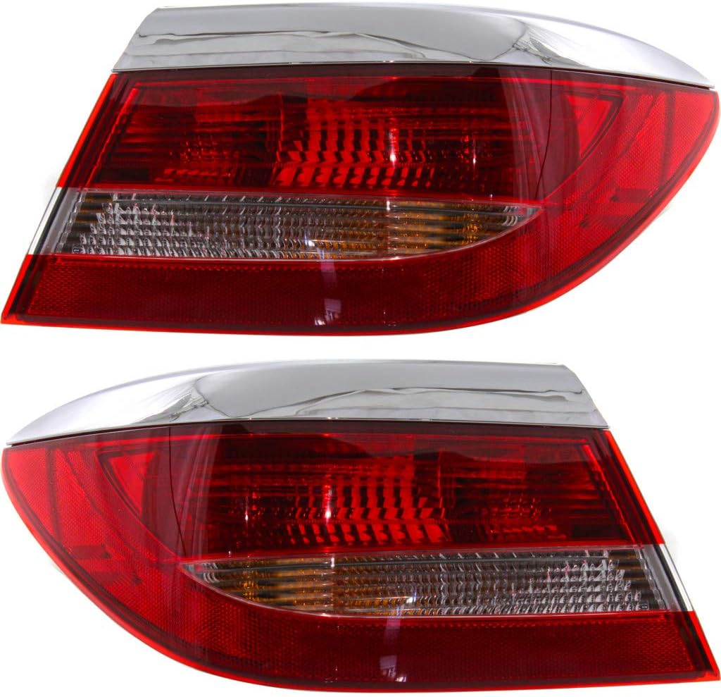 CarLights360: For 2012-2017 Buick Verano Tail Light Assembly Driver and Passenger Side DOT Certified w/Bulbs | Replaces GM2804109 GM2805109