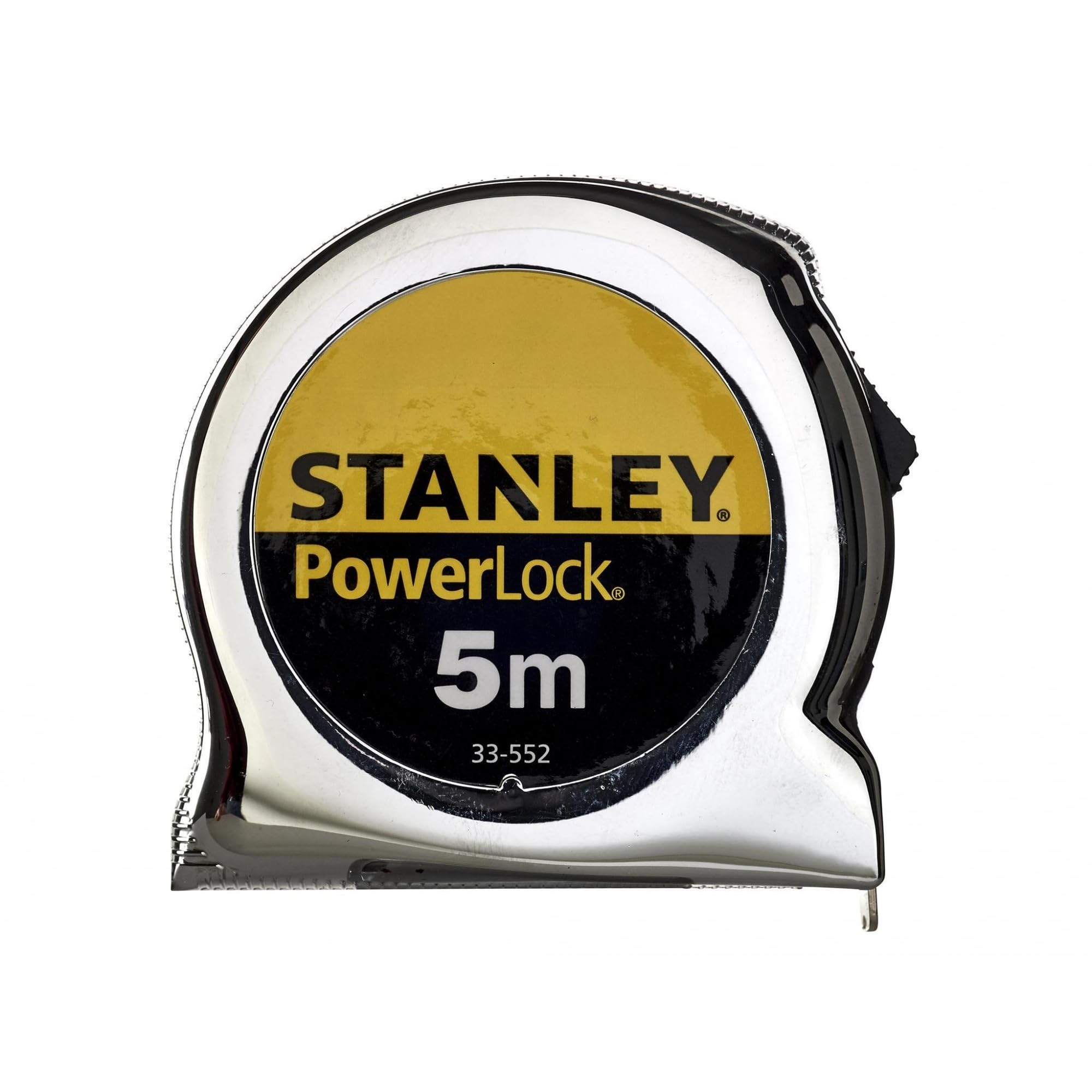 STANLEY 0-33-552 taśma Powerlock, tylko metryczna 5 m | Szerokość ostrza 13 mm, dokładność klasy II, trwałe ostrze, hak Tru-Zero, kompaktowa konstrukcja, łatwy odczyt