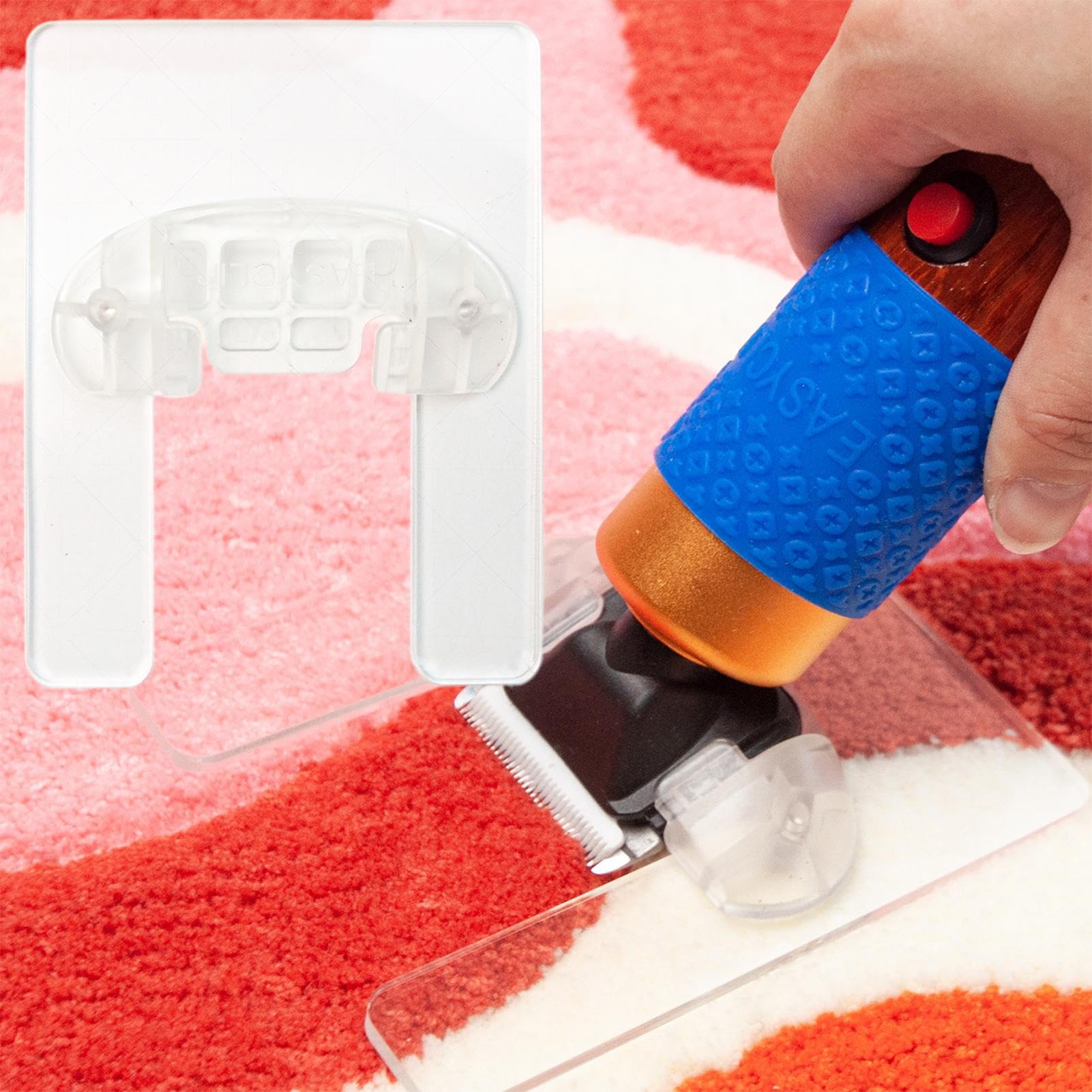 Outil de coupe de moquette – de guidage de réglage transparente, accessoire portable de coupe lisse | Finition professionnelle du nivellement des bords de tapis, idéal pour la chambre d'hôtel