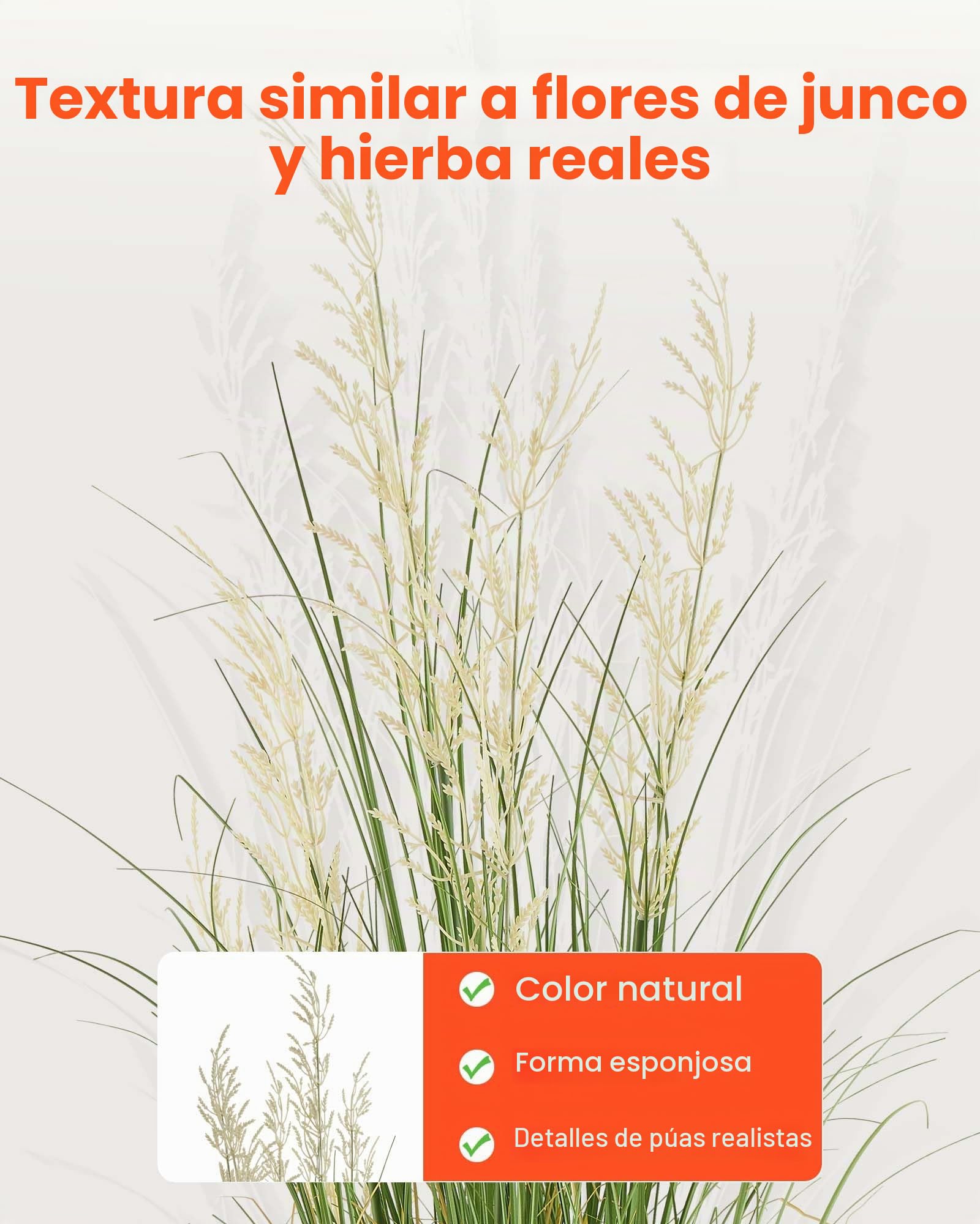VEVOR Césped Artificial, 119 cm, en Maceta, de PVC Premium, Ideal para Interior y Exterior, hogar, jardín, Oficina, decoración de Habitaciones, inauguración de la casa, 1 Unidad, Verde.