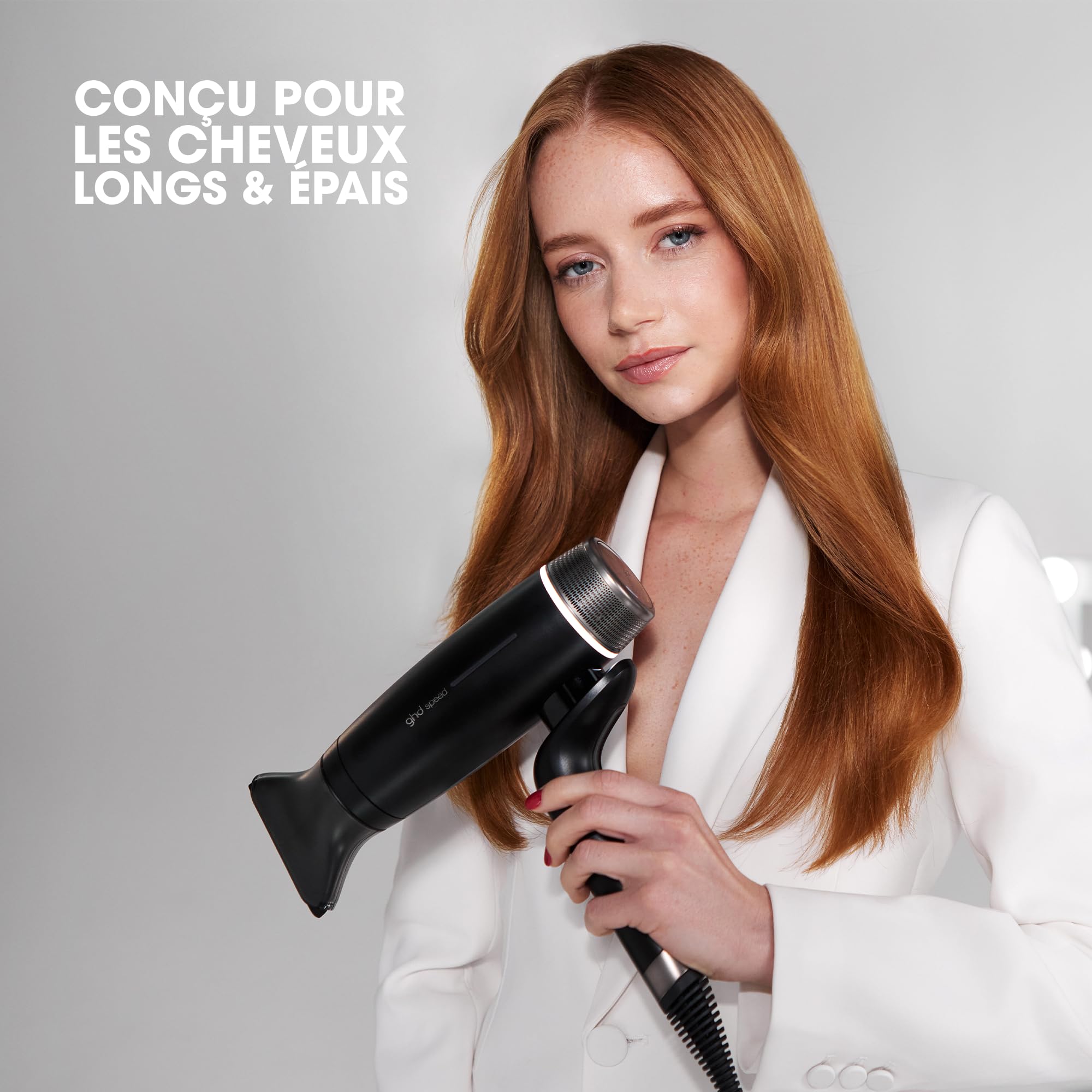 ghd - Embout Large pour Seche cheveux - Embout au diamètre large 91 mm - Pour sèche-cheveux ghd Speed - Idéal cheveux épais, longs à très longs - Séchage professionnel sans frisottis