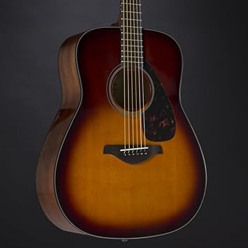 Yamaha FG800 the iconic beginner's acoustic guitar with an authentic sound for adults and teenagers, 4/4 wooden guitar in brown sunburst
