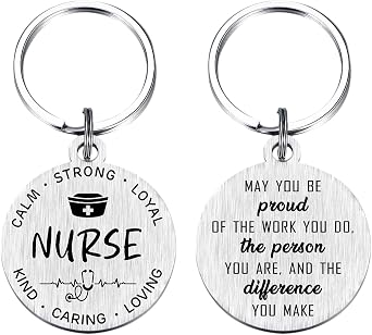 Laluminter Nurse Gifts for Women Men - Rn Graduation Gift for Nurses 2025 - Nurse Week Nurses Day Appreciation Keychain Key Chain for Nursing Students