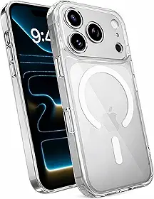 Capa para [iPhone 17 Pro MAX] Case Magnetica Slim com [Proteção de Camera] Premium Clear Case Transparente [Anti-Amarelamento] Compatível com MagSafe e Anti Impacto [Nivel Militar]