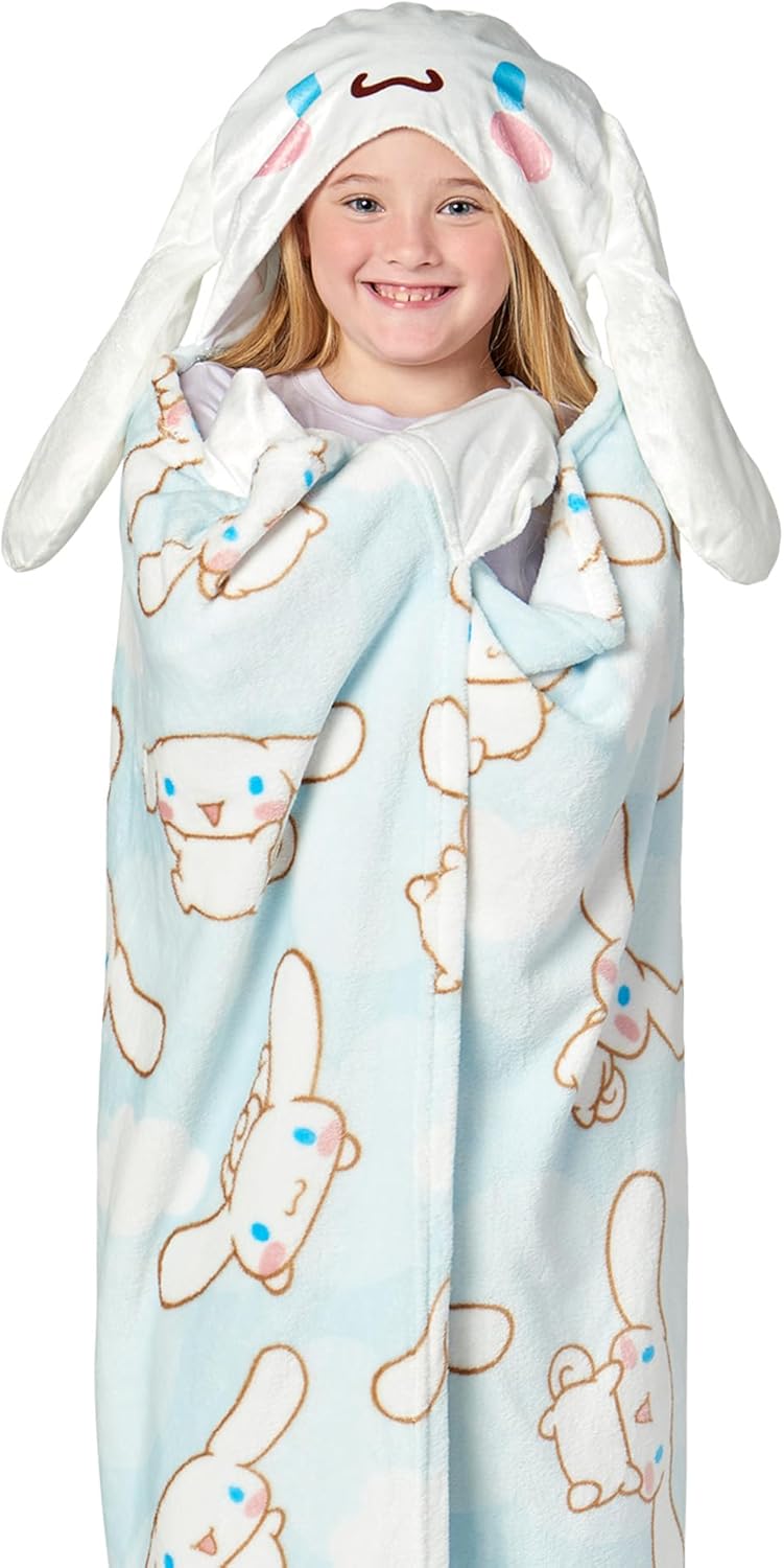Northwest Character Hooded Throw Blanket, Cozy and Lightweight, 40x50 inches