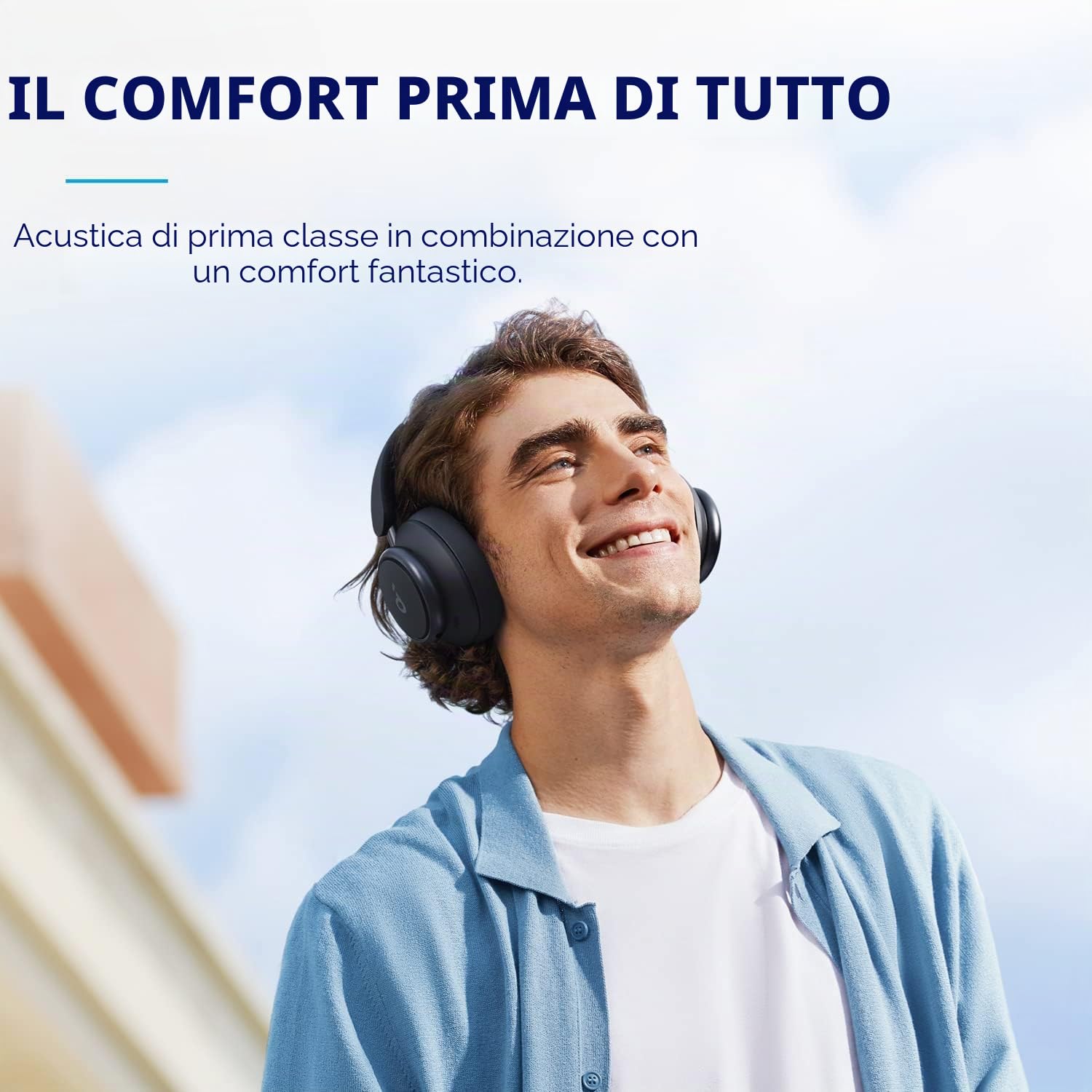 Soundcore by Anker Space Q45 - Cuffie Bluetooth, con cancellazione attiva del rumore fino al 98%, 50 ore di riproduzione, audio LDAC Hi-Res, chiamate cristalline (ricondizionate)