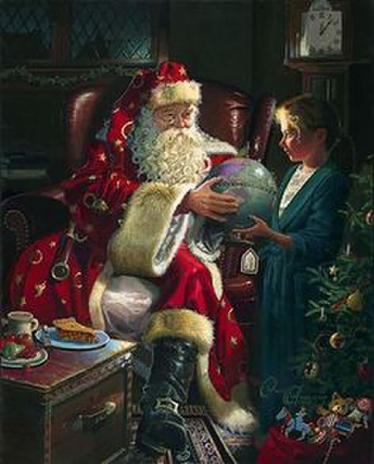 Broderie diamant Père Noël pour créer votre propre déco de Noël 5D