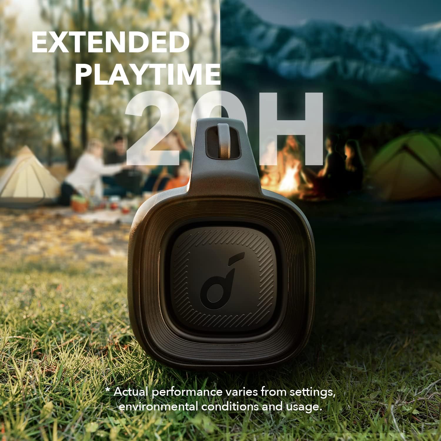 Soundcore Motion Boom Plus(odnowiona) od Anker to przenośny głośnik Bluetooth 80 W z wodoodpornością i pyłoszczelnością IP67, portem USB-C, personalizowanym EQ, Bluetooth 5.3, idealny na kemping