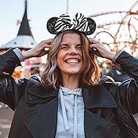 Vista 35 de Diadema con orejas de ratón de Minnie de leopardo, decoración de fiesta, diadema de orejas de ratón para disfraz de Halloween, accesorios para el 2