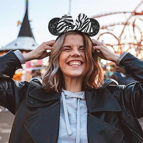 Miniatura 35 de Diadema con orejas de ratón de Minnie de leopardo, decoración de fiesta, diadema de orejas de ratón para disfraz de Halloween, accesorios para el 2