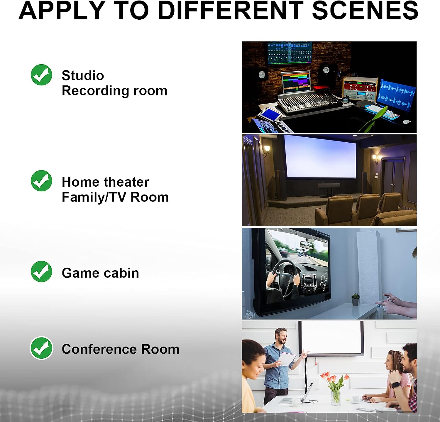 Sound Proof Foam Panels,2" X 12" X 12"Sound Proof Padding,Acoustic Foam Panels,Soundproof Foam Sound Absorbing Foam for Recording Studio, Wedge-shaped Black (12, Black)