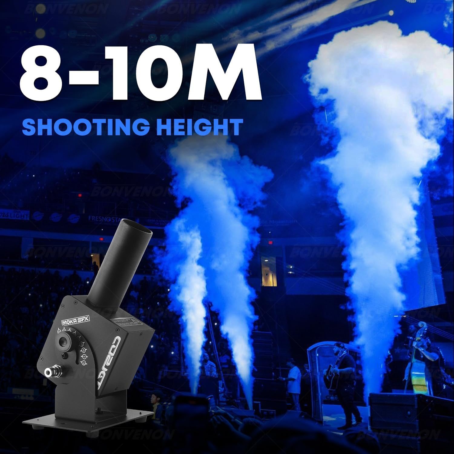 MOKA SFX CO2 Jet Machine 110° Angle Adjustable Power Control Co2 Cannon Jet Machine for Nightclub Party Shows