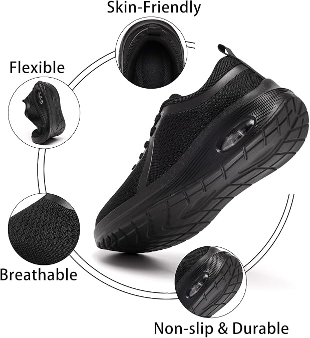 Wide Fit Womens Orthopedic Trainers Lightweight Running Shoes
