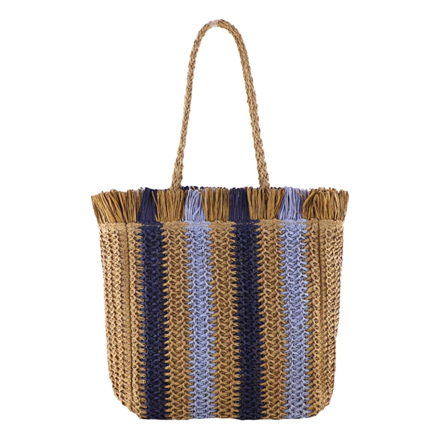 Enakshi® Women Woven Bag Tote Weaving Casual Straw Shoulder Bag Handbag Travel Khaki|Clothing, Shoes & Accessories | Womens Handbags & Bags