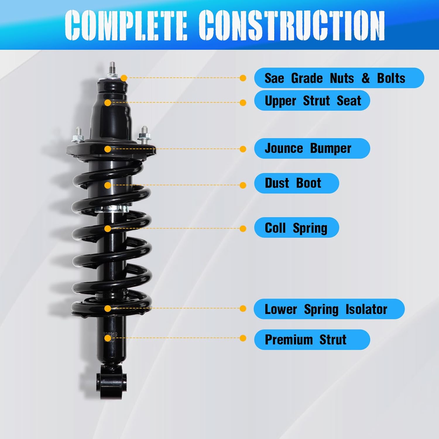 Pair Rear Struts Shocks Absorbers Kits Replacement for 2002-2006 Honda CR-V -171380L 171380R
