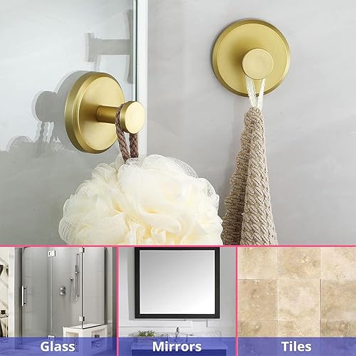 Miniatura 5 de Ganchos de ventosa de césped con forma, ganchos de ventosa, ganchos de ventosa resistentes, para ducha, baño, cocina, puerta de vidrio, espejo,