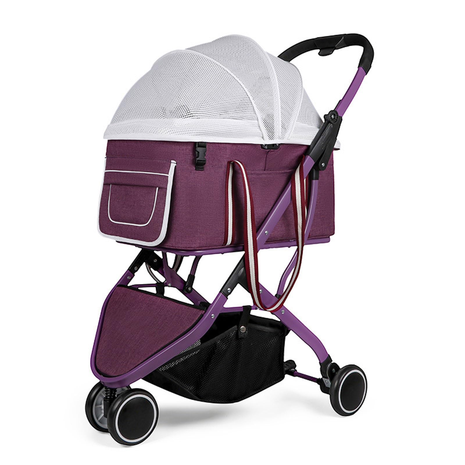 Poussette pour petit chien 3 en 1 pliable et chariot de promenade