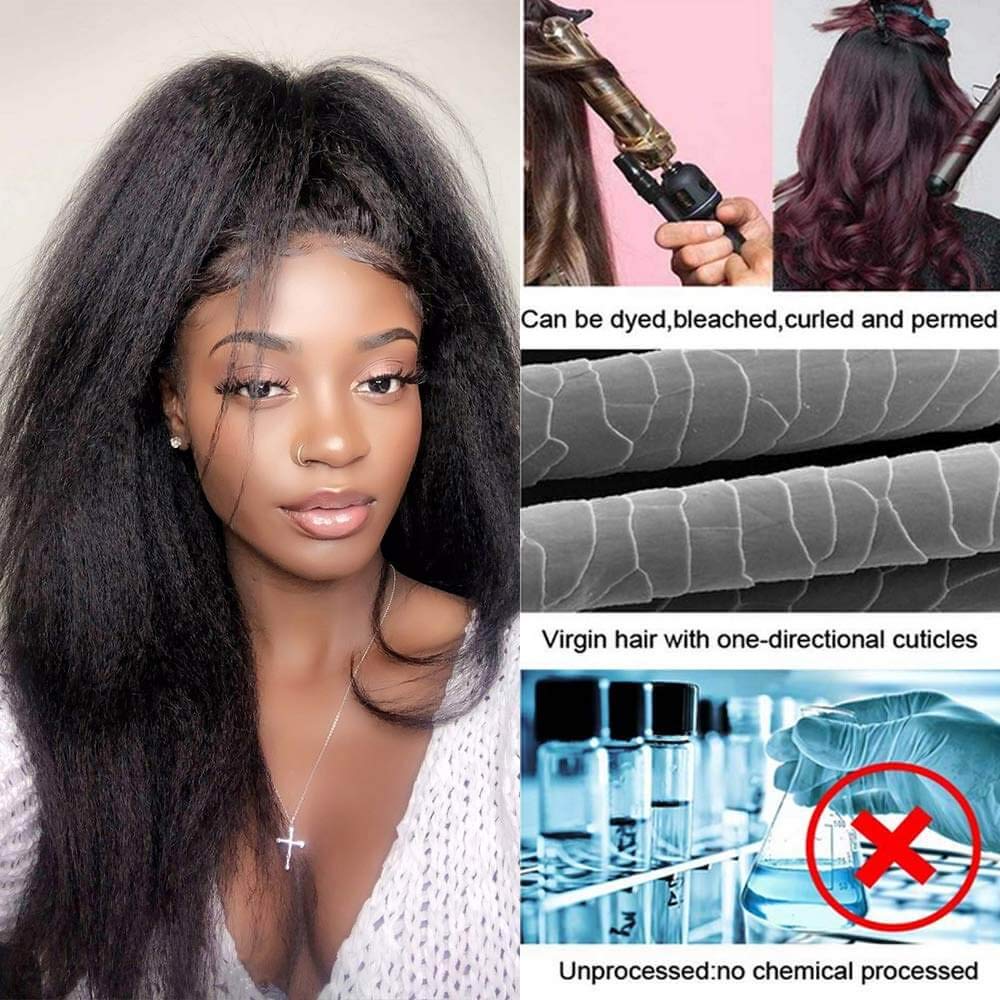 QTHAIR 18A Yaki Brazilian Yaki Straight Hair Bundles 24 26 28 Inch 300g Brazilian Kinky Straight Human Hair Bundles Natural Color