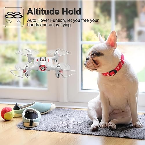 Miniatura 2 de Dron Cheerwing Syma 20 de bolsillo 24Ghz a control remoto Mini Quadcopter con aguante de altitud y una llave para despegue  aterrizaje Blanco