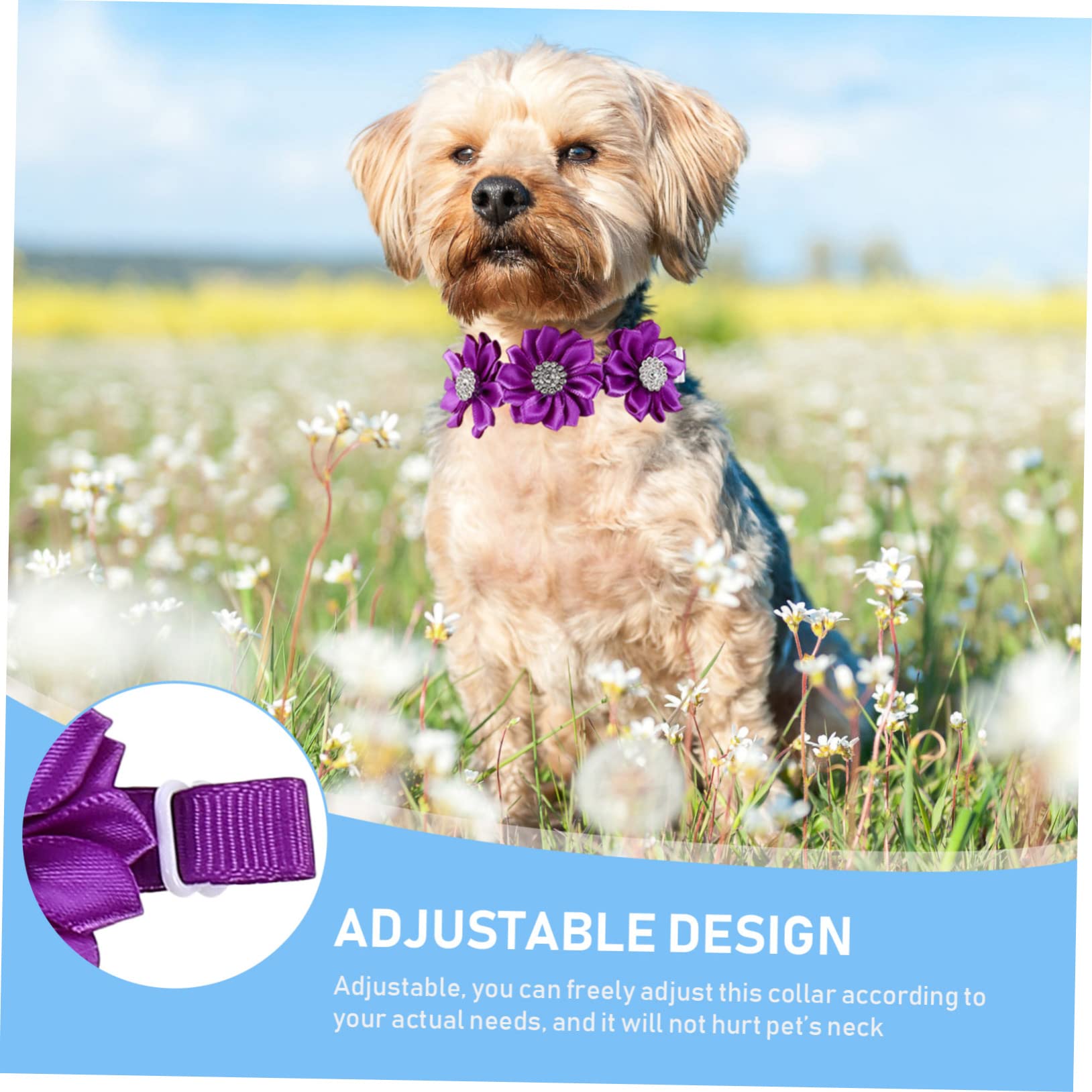 Angoily 3 Set Di Collari Per Cani Con Personalizzati Con Motivo Floreale Per Feste Matrimoni E Festival 12 Pezzi * 3