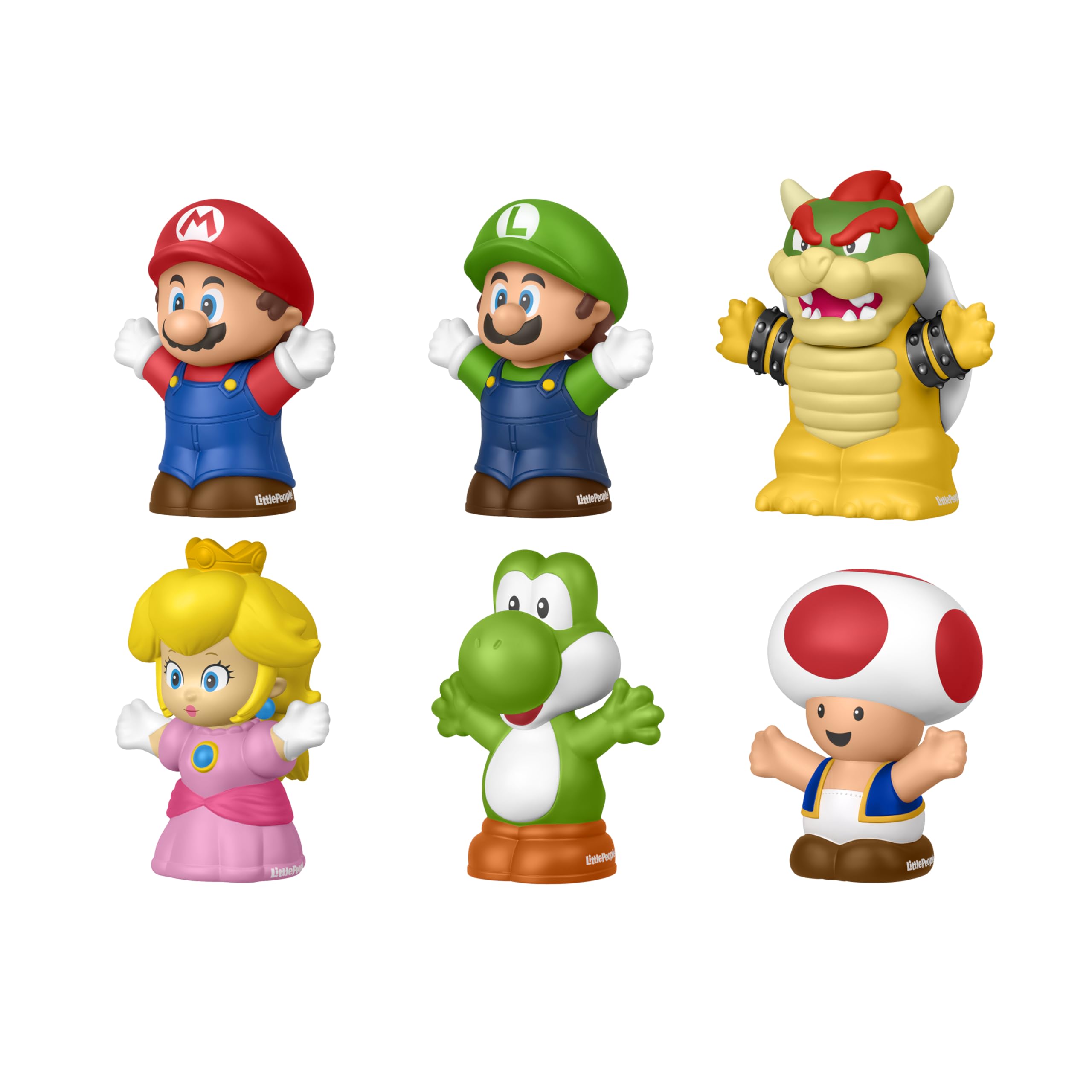 Fisher-Price Little People Toddler Toy My Mario 6-Piece Character Figure Set for Preschool Pretend Play Kids Ages 18+ Months, JHG63 - Image 3