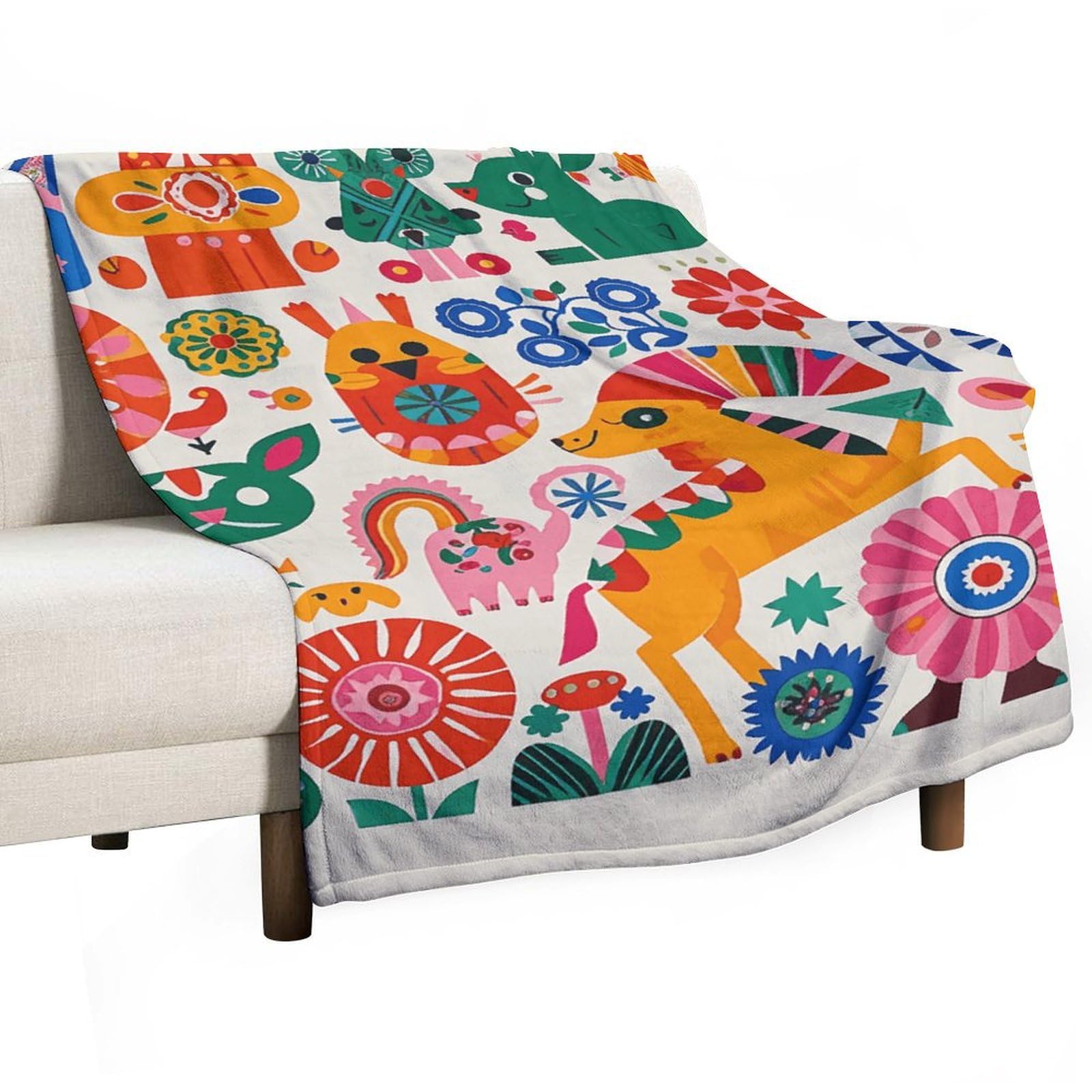 Couverture flanelle douce lit canapé camping voyage 100x150
