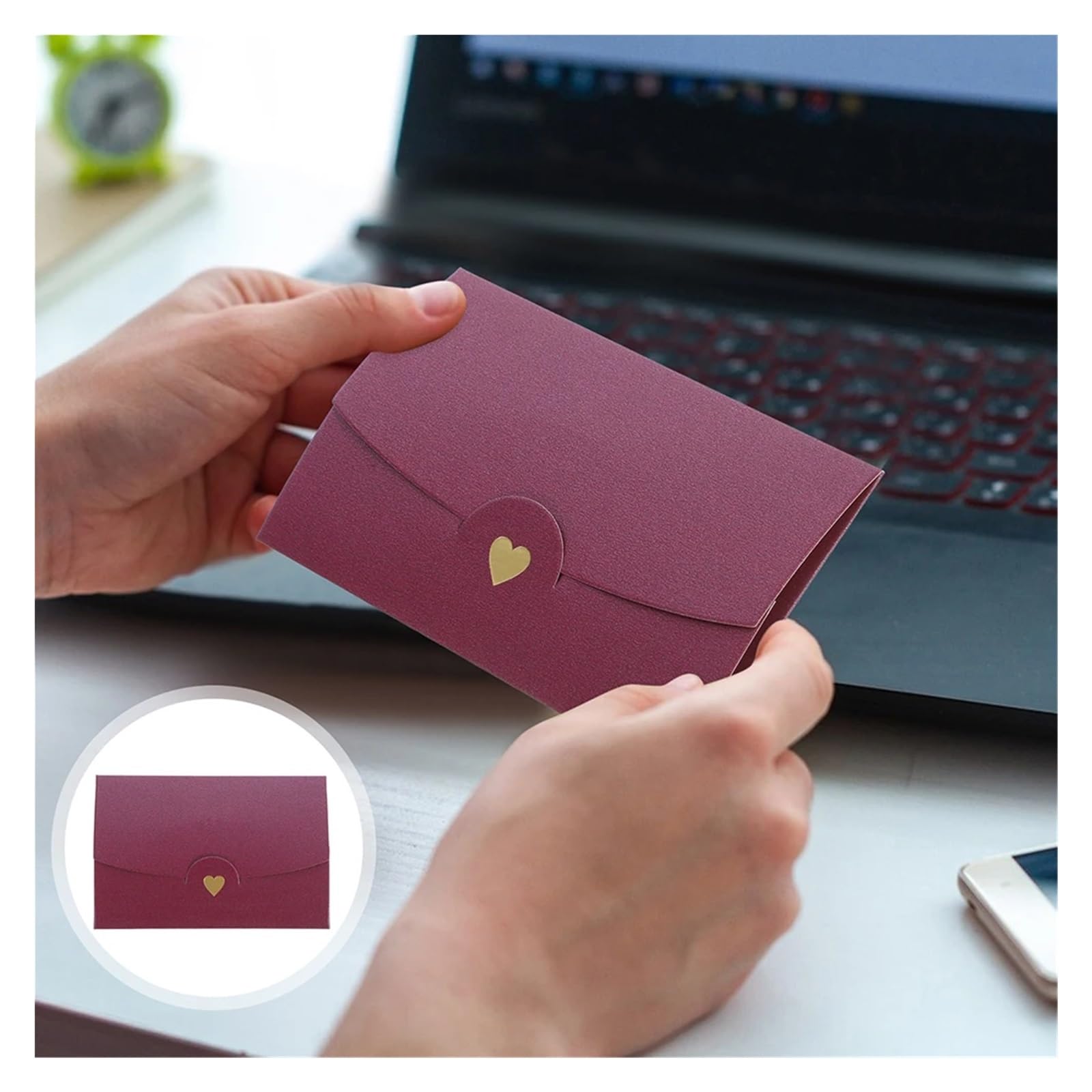 Koperty na karty podarunkowe 200 szt. Perłowo-białe złoto Mini koperty listy 5x7cm Eleganckie zaproszenia święta, wesela, kartki z podziękowaniami