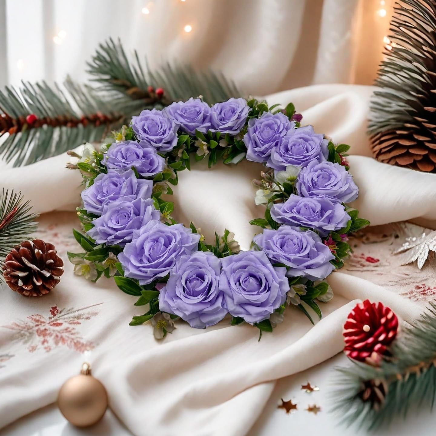 Fake Flower Heads for Craft,3.8" Artificial Flowers,36 Pcs Silk Rose Heads Bulk, Satin Rose Heads for DIY Flower Well. Crafts Bouquets (Light Purple2, 3.8)